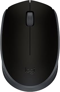 Mouse sem fio Logitech M170 com Design Ambidestro Compacto, Conexão USB e Pilha Inclusa - Preto