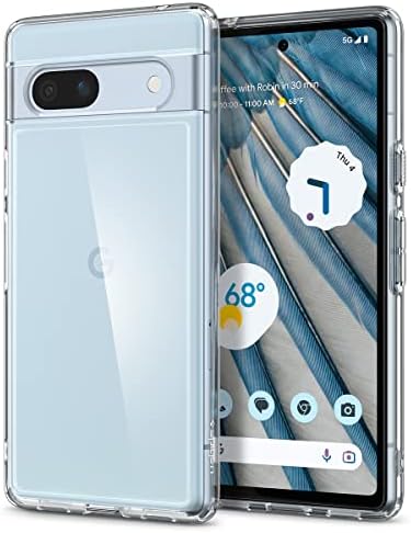 Spigen Ultra Hybrid Designed for Pixel 7a Case (2023) [Anti-Yellowing], [Military-Grade Protection] - Crystal Clear