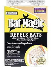 Bonide Bat Magic Bat Repellent, Pack of 4 Ready-to-Use Peppermint Oil Scent Packs for Long Lasting Indoor Bat Control