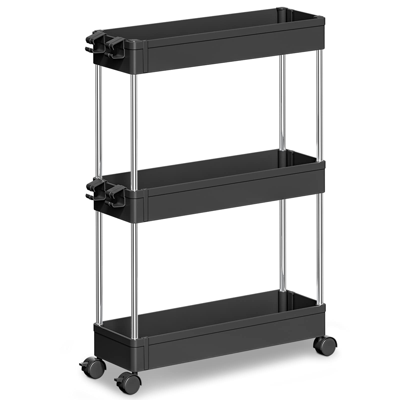 Buy NOTHEIA Storage Cart,3 Tier Slim Rolling Utility Cart Mobile ...