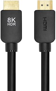 Monoprice Cabo HDMI de alta velocidade sem logotipo 8K – 3 metros – Preto (pacote com 10) 48Gbps, Dynamic HDR, eARC, para ...