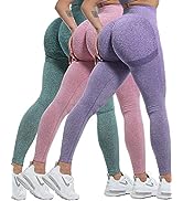 CHRLEISURE Butt Lifting Workout Leggings for Women, Scrunch Butt Gym Seamless Booty Tight