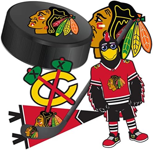 Desert Cactus Chicago Blackhawks Team NHL National Hockey League Sticker Vinyl Decal Laptop Water Bottle Car Scrapbook (Type 2)