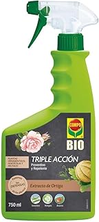 COMPO BIO Triple Acción, Protección contra Insectos, Hongos y Ácaros, Para Plantas Ornamentales, Hortícolas y Frutales, En...