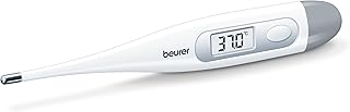 Beurer FT09 Termometro Digital y Corporal, Resistente al Agua, pantalla LCD con rango de medición +/- 0.1 ºC, señal acústi...