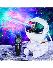 TOCVEOE Proyector Estrellas, Astronauta Proyector Galaxy, Luz Nocturna con Nebulosa, 8 Modos, 360° Rotación y Control Remoto, Dormitorio y Proyector de Techo, los Mejores Regalos Para Niños y Adultos