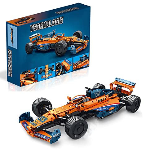 ferventoys McLaren F1 Sports Car 1:8 Scale Race Car Model, Build and Display an Authentic McLaren Super car Compatible with Lego, Gift for 8+ Year Boys,Adults