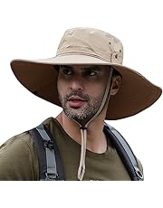 ANNTHOR Sombrero de Sol de ala Ancha Mujer Hombre, Sombrero de Pesca de ala Ancha para Hombres, Protección Solar UV Gorras para Pesca, Camping, Senderismo