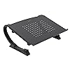 Amazon Basics - Adjustable Monitor Stand, Laptop Riser for Desk, Holds Laptops, Monitors and Printers up to 22 Pounds, Black