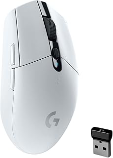 Mouse Gamer Sem Fio Logitech G305 LIGHTSPEED com 6 Botões Programáveis e Até 12.000 DPI - Branco