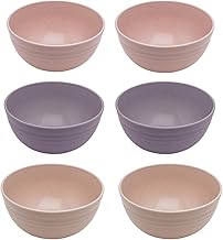 Kit 6 Cumbucas Bowl de Bambu Sortido 15x7cm Lyor Sobremesa Cereais Frutas Petiscos