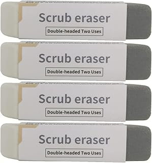 Tododli Sand Erasers 4 Packs, Silicone Eraser Used to Clear Colored Pencils, Ballpoint pens and Ink Marks (Grey)