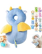 Mushplushies Head Protector, Adjustable Baby Head Protection Backpack, Mush Plush Head Protection Backpack, Mushplushies Backpack, Head Protection Pillow for Walking Crawling (Flying Dragon)