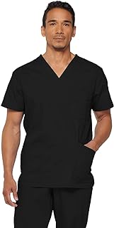 Dickies EDS Signature Scrubs for Men, Multi-Pocket V-Neck Scrub Top in Soft Brushed Poplin 81906