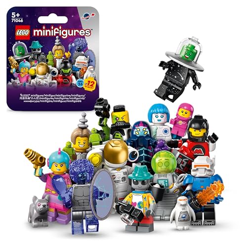 LEGO 71046 Minifigures Serie 26: Ruimte Speelgoed voor Kinderen, Bouwpakket met 1 Willekeurige Minifiguur van 12 Personages, 