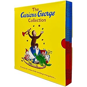 The Curious George Collection Series Books 1 - 10 Box Set by Margaret &amp; H.A. Rey (Fire-fighters, Birthday Surprise, Dinosaur, Goes to the Zoo, Goes to a Chocolate Factory &amp; MORE!)