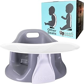 Upseat Baby Floor Seat Booster Chair for Sitting Up with Removable Tray for Meals and Playtime, Developed with Physical Th...