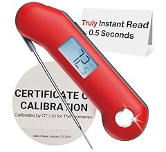 ThermoMaven ProfessionaI Meat Thermometer Digital, 3X Faster 0.5 Sec Instant Read, NIST Certified Accuracy ±0.5°F, 100% Wat…