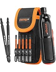 Dnipro-M CSD-36X Atornillador Electrico, Mini Destornillador Electrico con maletín de 3,6V, 850mAh, 280 RPM, Luz LED y Set de Puntas, Cable USB Tipo C, IP20 - Perfecto para Reparaciones y Montajes