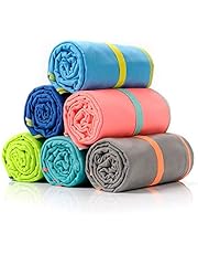 METEOR Quick Dry Gym Towel: Sports Towel, Super Absorbent Microfibre, Lightweight for Sports, Beach, Travel - 4 Sizes S to XL, Odour-Free with Carry Bag