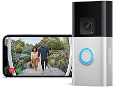 Ring Battery Video Doorbell Plus by Amazon | Wireless Video Doorbell Camera with 1536p HD Video, Head-To-Toe View, Colour Night Vision, Wi-Fi, DIY | 30-day free trial of Ring Protect