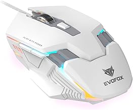 EvoFox Starter Series Spectre USB Wired Gaming Mouse with Upto 3600 DPI Gaming Sensor | 6 Buttons Design | Upto 7 Million ...