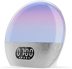 WiiM Wake-up Light, Alexa Built-in, Unlimited Sound Choices, All-in-One Sunrise Alarm Clock, Sound Machine, Sl