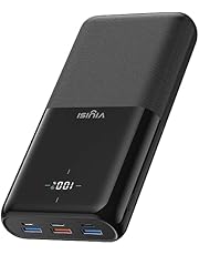 VIYISI Power Bank 30000mAh, snel opladen PD 22,5W QC 3.0, met 3 ingangen en 4 uitgangen, externe batterij LED, USB C draagbare batterij compatibel met iPhone, Samsung, Huawei, tablet en nog veel meer