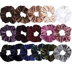 Set de 20 Peinados para el cabello, Velvet Elastic Hair Bands para mujeres o niñas (20 colores)