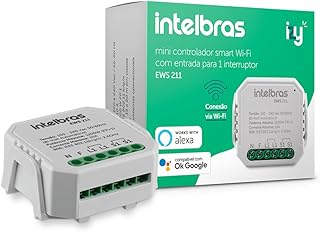 Interruptor Inteligente Smart IZY Controlador de Cargas Wifi 1/1 EWS 211 Branco Intelbras