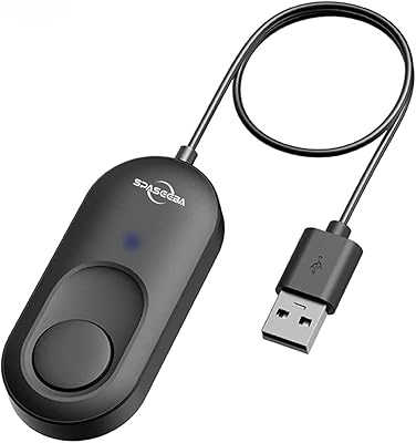 Spaseeba USB Port Mouse Mover Wiggler Undetectable Automatic Mouse Jiggler with ON/Off Switch Driver-Free Simulate Mouse Pointer Movement with 3 Jiggler Modes to Prevent PC Going Sleep