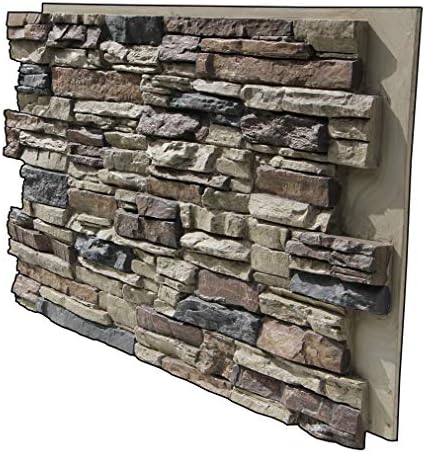 Tritan BP - Lightning Ridge 48 in. x 24 in. Class A Fire Rated Faux Stone Siding Panel Finished Nature Spirit