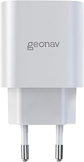 Geonav Carregador Universal Ultra Rápido, Power Delivery 25W, 1 Porta USB-C, CH25PDWT, Branco