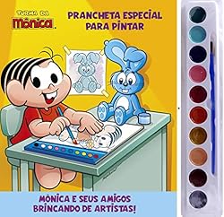 Turma Da Mônica - Prancheta Especial para Pintar com Aquarela - Mônica