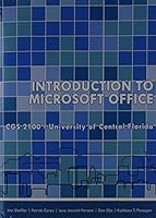 Introduction to Microsoft Office CGS2100-University of Central Florida 1285555902 Book Cover