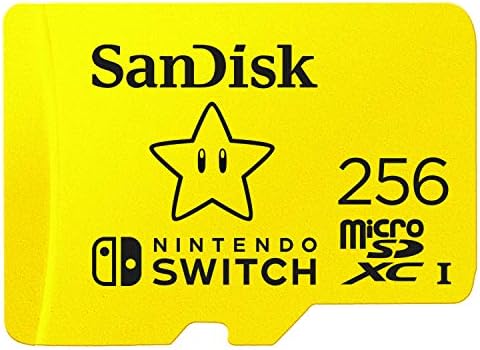 SanDisk 256GB scheda microSDXC per console Nintendo Switch fino a 100 MB/s UHS-I Class 10 U3