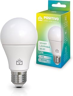 Smart Lâmpada Wi-Fi Lite Positivo Casa Inteligente, Iluminação Branca, 7W, 700 Lúmens, LED, Bivolt, Compatível com Alexa e...