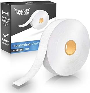 Klangfeiler® Hemming Tape - 3/4 INCH x 32 Yards - 60GSM Thickness - Extra Strong - Iron-On Hem Tape Adhesive