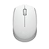 Logitech M170 Wireless Mouse for PC, Mac, Laptop, 2.4 GHz with USB Mini Receiver, Optical Tracking, 12-Months Battery Life, Ambidextrous - Off White