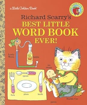 Hardcover Richard Scarry's Best Little Word Book Ever (Little Golden Book) Book