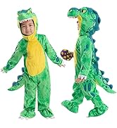 Spooktacular Creations Dinosaur Costume Kids, T-Rex Costume Outfit with Egg for Toddler Child Hal...