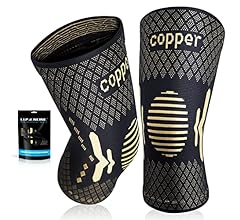 Copper Knee Support for Women/Men 2 Pack - Best Knee Brace Compression Sleeve Support for Arthritis, Knee Pain, Meniscus Te…