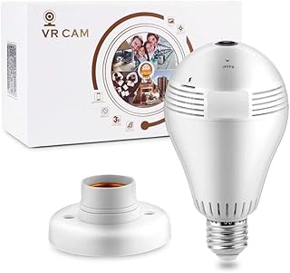 Câmera Espiã IP Lampada Wi-Fi Panorâmica LED 360 Bivolt C/Infravermelho JK-01