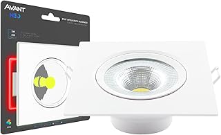 Spot Inteligente LED Smart Wi-FI compatível com Alexa, linha NEO, 5W, Quadrado, RGB, Luz branca e amarela (2700K-6500K), B...