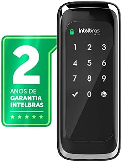 Fechadura Digital de Sobrepor Touch Screen FR 101 Preto Intelbras