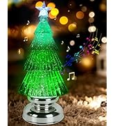 Purplecrystal-Light Up Christmas Snow Globe con 8 Canciones de Navidad para decoración navideña, ...