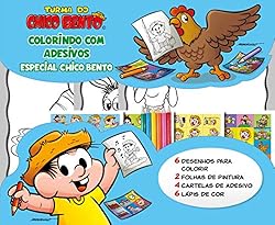 Turma da Mônica Colorindo com Adesivos Especial - Chico Bento