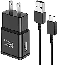 Samsung Fast Charger with USB Type C Cable 6ft for Samsung Galaxy S10/S10e/S10 Plus/S9/S9 Plus/S8/S8 Plus/A13/S23/A30/A31/...