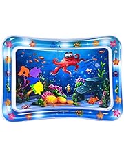 Alfombra Agua Bebé, Cojín Agua Inflable Bebé, Inflable Alfombra Juego, Inflable Tapete Bebés Agua del Bebé Cojin Bebé Juego Mat Almohadilla Agua Inflable Juguetes Sensoriales