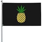 TEPANMEE Pineapples Weed Leaf Flags Garden Home Flag House Flags for Outdoor Custom 3x5 Ft Outdoor